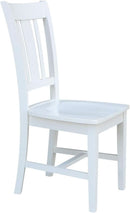 Set of Two White San Remo Splatback Dining Chairs