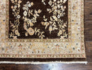 Peshawar Runner Rug 3 x 20, Wool Hand Knotted Vintage Pakistani Carpet, Brown & Taupe, Chobi Mahal Floral Rug, Extra Long Hallway Runner