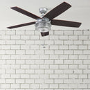 52 Inch Indoor Outdoor Ceiling Fan LED Light Dual Mount