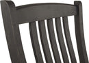 Upholstered Dining Chair 20 Inch Antique Black Set Of 2