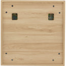 Natural Wood Grain Multi-Function Mirror Cabinet - Clear Mirror and Storage Space. MDF material mirror cabinet,a separate wall mounted bathroom mirror for storage and space saving.
