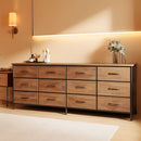 Ultralong 78Inch Dresser With Fifteen Storage Drawers