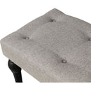 Ottoman Bench 4-thickened Roman Column Feet French Upholstered Bedside Bench For Bedroom Living Room Entryway