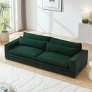 104.72" Mid-Century Sofa Couch Modern Upholstered Couch for Livingroom,Bedroom, Apartment, Home Office GREEN