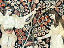 Stunning Sino Persian Pictorial Rug 2.7 x 4, Garden of Eden Adam & Eve Tree of Life Design, Extremely Fine 580 KPSI, Masterpiece