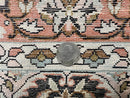 Silk Indian Kashmiri Rug 3x5, Indo Persian Silk on Silk Carpet, Very Fine 350 KPSI, Navy Blue, Handmade, Floral Medallion