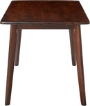 Shaye Walnut Dining Table Solid Wood 47.2 Inch Length