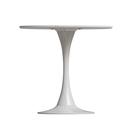 31.4 'round dining table, medieval white tulip dining table, 2-3 person metal base dining table, easy to assemble casual coffee table, office desk