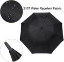 72 Inch Windproof Golf Umbrella Auto Open Double Canopy