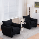 Sharp-Angle Modern Chair - Suitable for a variety of scenarios, this is a stylish single seat for modern spaces Black