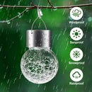 Solar Hanging Globe Lights Waterproof Cold White 24 Pack