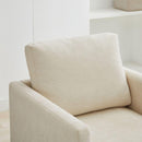 30.7"W Square Upholstered Swivel Accent Chair and Comfy Accent Single Sofa Chair, 360 Degree Club Chair, Lounge Armchair for Living Room Bedroom Apartment Nursery.Beige