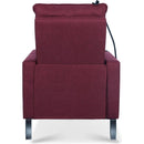 Recliner Chairs for Adults, Adjustable Recliner Sofa with Mobile Phone Holder & Cup Holder, Modern Reclining Chairs Fabric Push Back Recliner Chairs for Living Room, Bedroom, RED