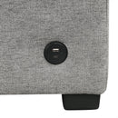 Multi-functional U-shaped Sectional Sofa Convertible Pull-out Bed Gray Chenille 107.1'