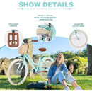 Steel Frame,Multiple Colors, for 10+Years Old Girls Bike,24 inch wheel