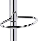 Adjustable Bar Stools Set Of 2 In Black PU Leather
