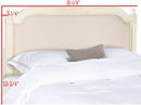 Tufted Linen Rustic Beige Headboard for Twin Beds