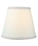 8"W x 7"H Empire Linen Edison Clip On Lamp Shade Light Oatmeal