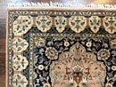 Small Tree of Life Prayer Rug, Pak Persian Rug 2.7 x 4, , Birds, Lantern, Handmade Vintage Fine 260 KPSI