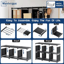 18 Cube Black Durable Bookcase With Storage Organizer