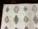 Large Modern Contemporary Indian Shag Rug 11x14, Ivory, Handmade Wool Carpet