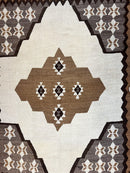 Antique Persian Fars Kilim Rug 8x11, Wool, Boho Tribal Persian Shiraz Flatweave Carpet, Semi Open Field, Geometric, Handmade, Vintage Semi Antique