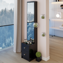 Length 11.8' x Width 15.7' x Height 63' Simple Stylish Dressing Mirror Cabinet, Full Body Mirror Cabinet, Extra Large Mirror, Multi Layer High Capacity Storage, Use Alone or In Conjunction With Vanity