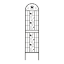 2 Pack Metal Garden Trellis 86.7' x 19.7' Rustproof Trellis for Climbing Plants Outdoor Flower Support Black