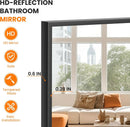 56 Inch Full Length Floor Mirror Black For Bedroom Living Room