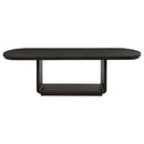 Leandro 7-piece Rectangular Dining Table Set Burnished Black