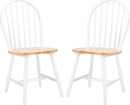 Farmhouse 18 Inch Black Spindle Back Dining Chairs Set Of 2