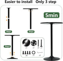 40 Inch Round Bistro Pub Table Steel Frame Construction