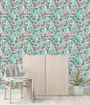 Voguish Pink Little Flowers Wallpaper Tasteful