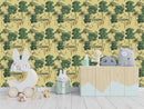 Yellow Wallpaper with African Animals