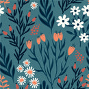 White and Orange Flowers Wallpaper