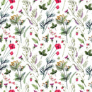 Fashionable Berries and Flowers Wallpaper Vogue