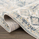 Brend Blue Medallion Area Rug - Clearance