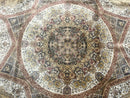 Turkish Silk Rug 8x10, Dome Design, Hereke Carpet, Bamboo Silk, New