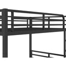 Metal Full XL over Full XL Bunk Bed for Teens and Adults,Space-Saving/Noise Reduced/No Box Spring Needed, Black