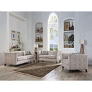 Cyndi - Chair With Pillow - Tan Velvet