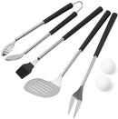 Gute 7 Piece Golf BBQ Tools Gift Set - Fathers Day Golf Club