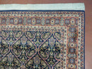 4' X 6' Vintage Fine Handmade India Floral Oriental Wool Rug Carpet Blue Red