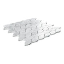 Carrara White Blanco Pattern 12"x12" Honed Marble Mesh-Mounted Mosaic Tile- MSI Collection