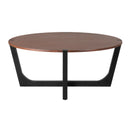 ACACIA SOLID WOOD COFFEE TABLE,BROWN & BLACK COLOR