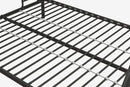Dusty Metal Bunk Bed Frame Twin Over Full Black Finish