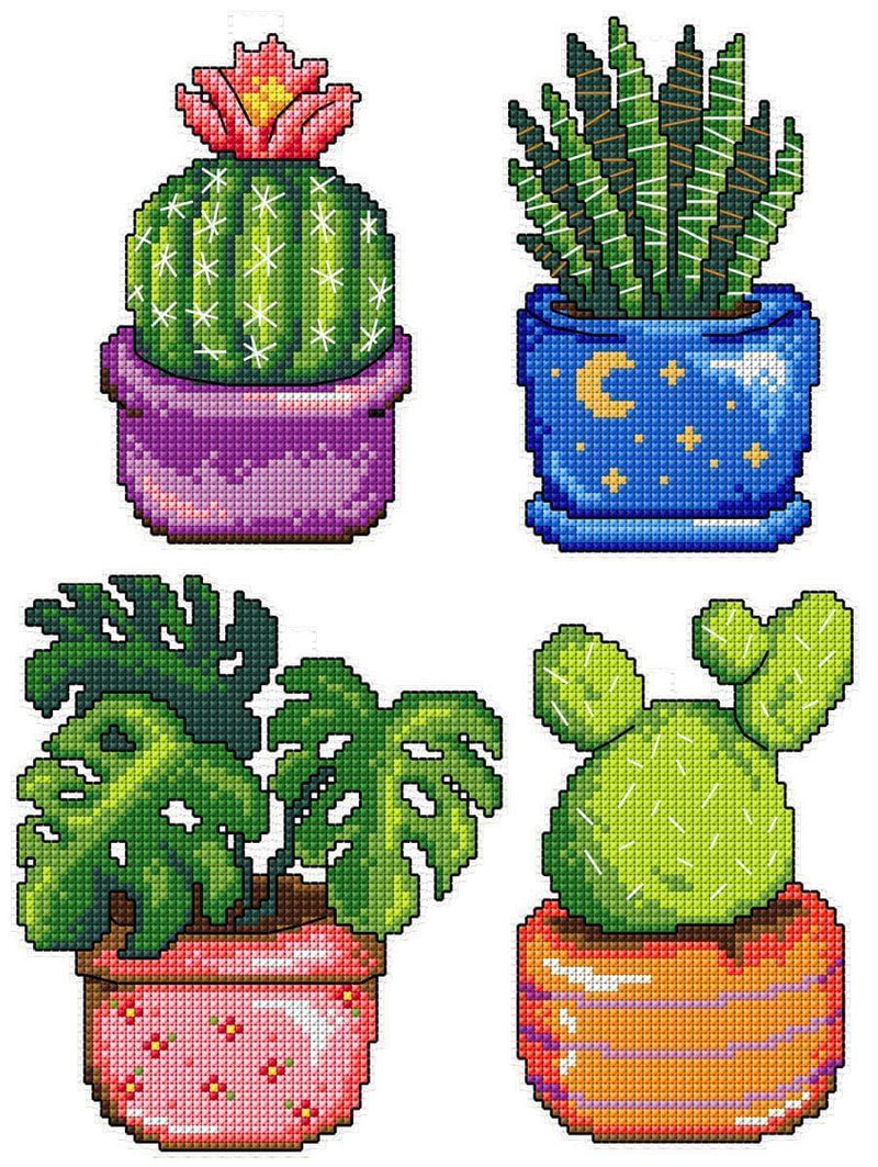 "Cactus" 108CS Counted Cross-Stitch Kit