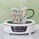 Cactus glass tea milk cups with llama pattern kitchen glassware