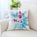 Cactus hand painting decorative pillowcase for living room sofa
