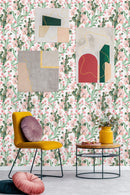 Fashionable Cactus Pattern Wallpaper Chic