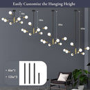 Eight Light Modern Sputnik Chandelier Black And Gold